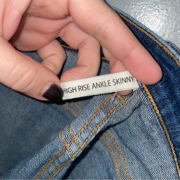 rag & bone High Rise Ankle Skinny Jeans in Manson Wash Size 27 - Picture 9 of 10